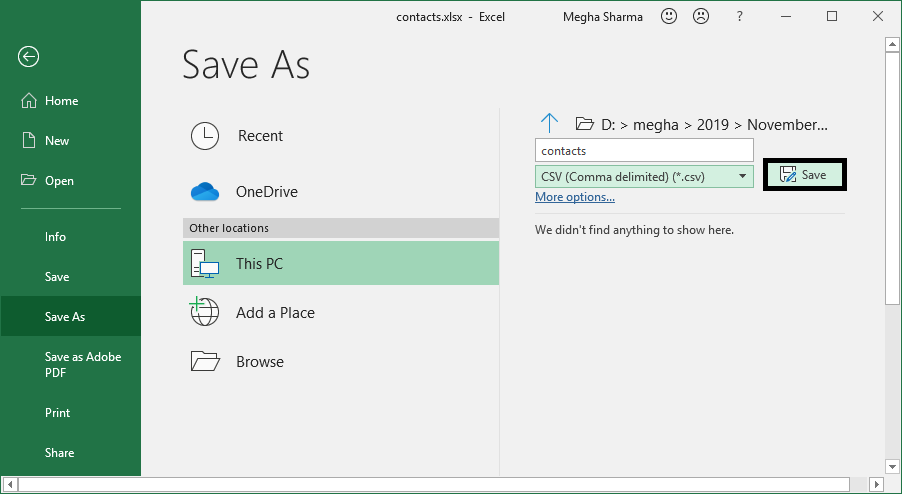 import contacts to outlook 2017 from excel import contacts to outlook 2017 from excel
