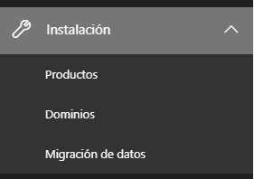 Select Installation> Data migration