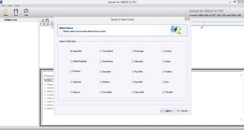 Select Apple Mail Email Client