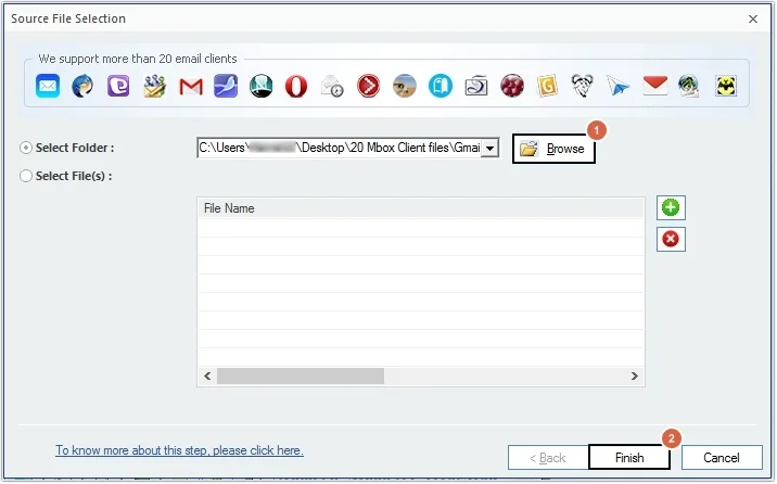 Add Backupify MBOX file