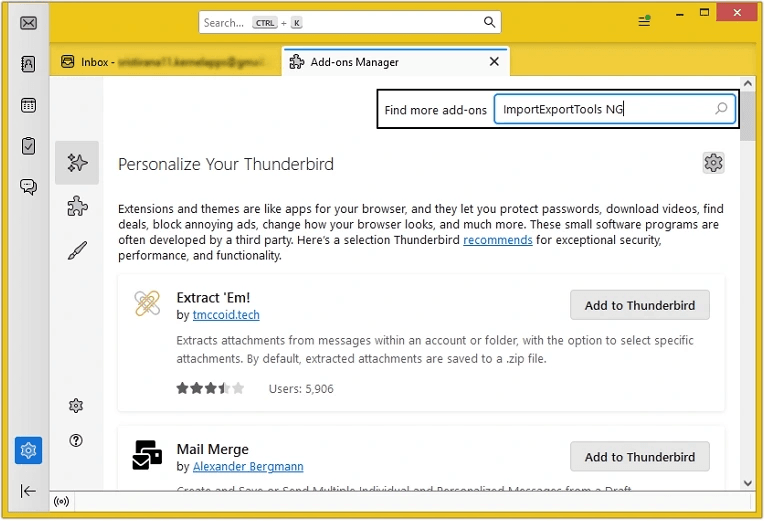 Search ImportExportTools NG