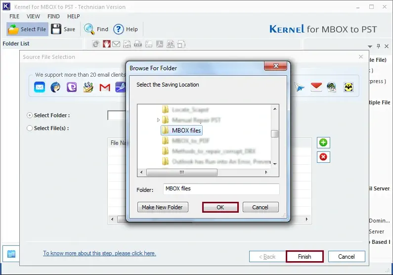 Select the appropriate mode to add files