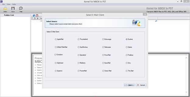 Select Eudora Email Client