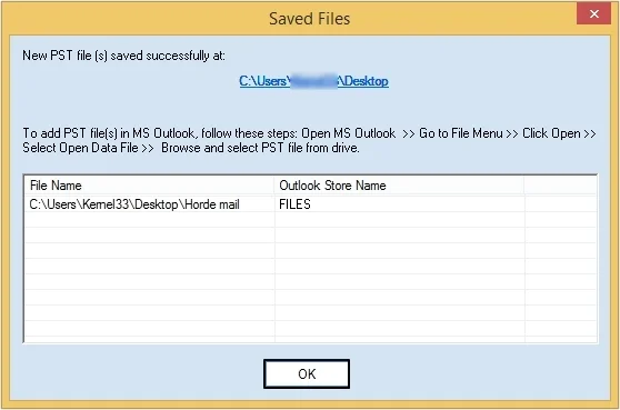 Horde Email to Outlook PST Conversions is done