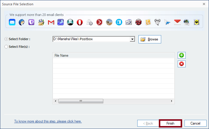 Add Postbox MBOX file