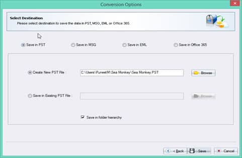 Create eew PST file
