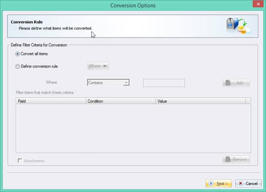 Convert all items