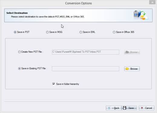 Select ‘Browse’ option