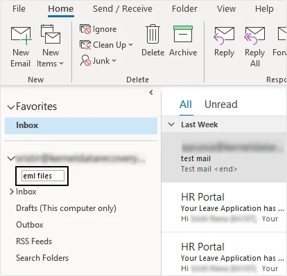 provide the name of New Folder