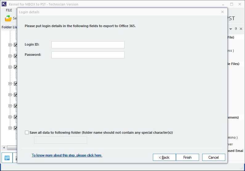 Provide Office 365 credentials