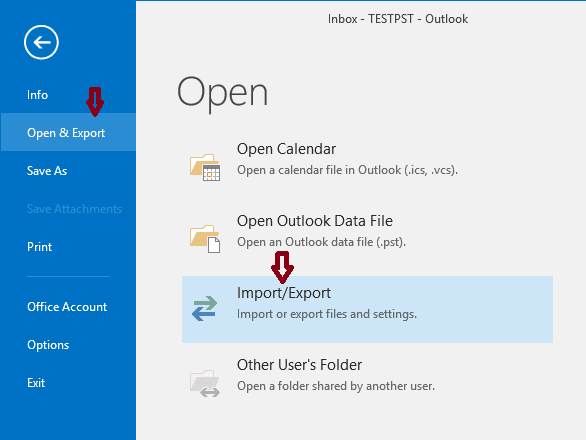 Launch MS Outlook application