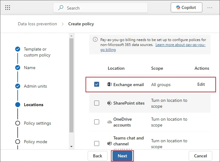 select exchange email