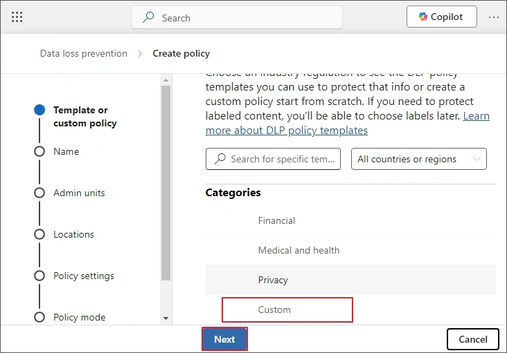 select custom