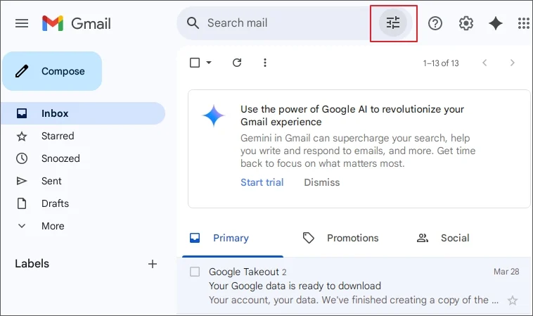 Open Gmail account
