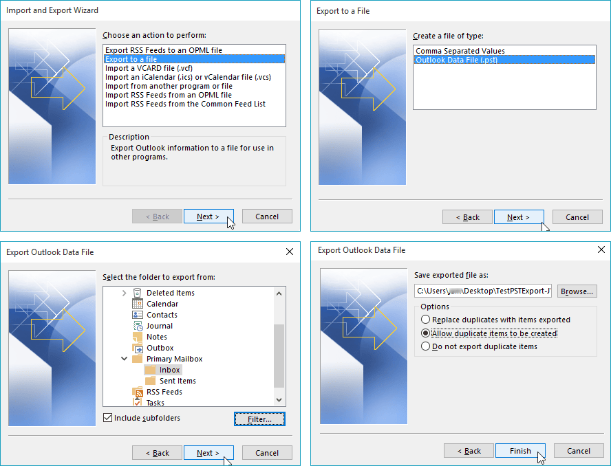 How To Export Exchange Mailbox To PST Import To Office 365 Via Outlook 