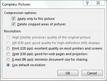 Compression and resolution