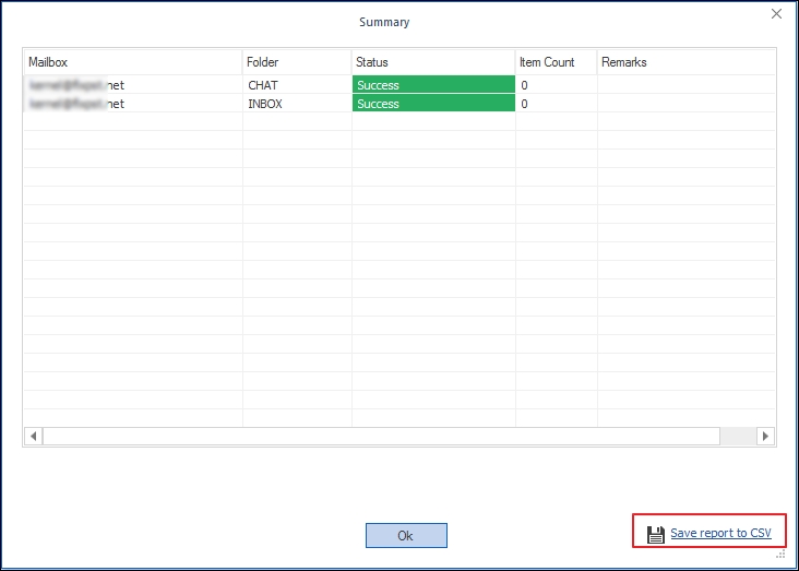 Now Save report to CSV