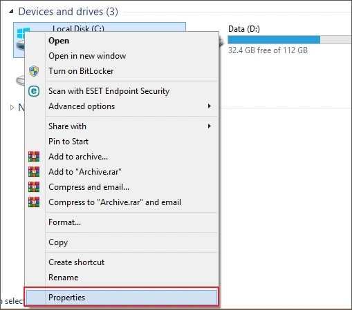 use disk cleanup to remove files permanently