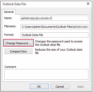 Click on Change Password