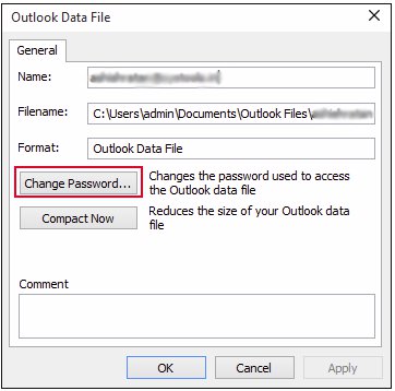 Click on Change Password