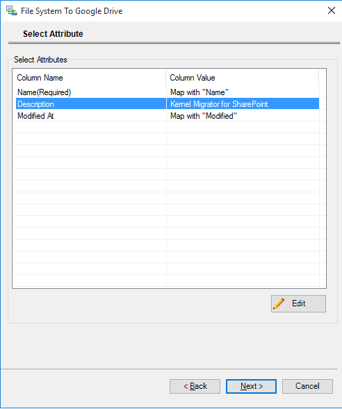 Mapp remaining attributes manually