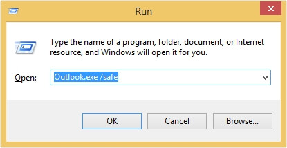 Enter Outlook safe in the text box