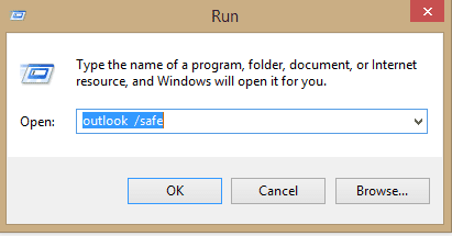 Enter Outlook safe in the text box