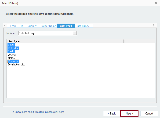 Filtering MBOX data before Gmail Import