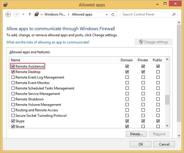 Allow Remote Assistance