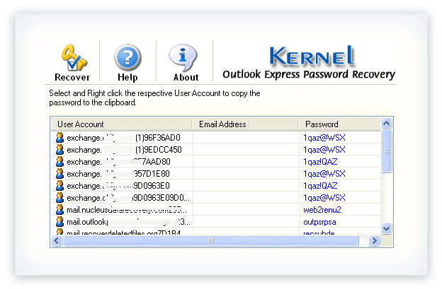 nucleus kernel outlook express dbx mail recovery v4.02