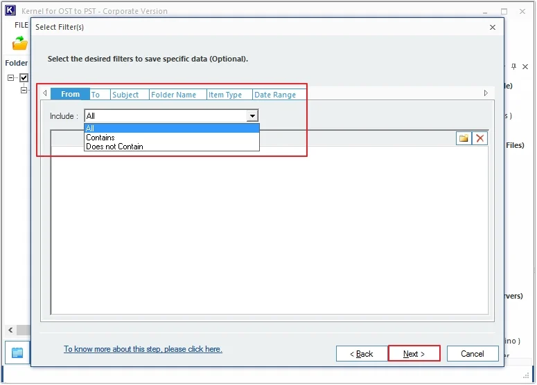 Save Recovered Data in PST File