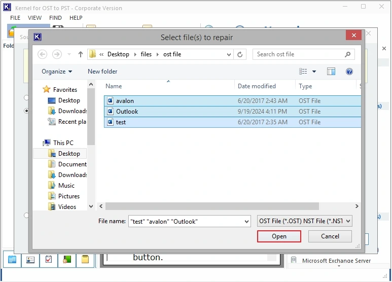 Select and save emails to the desired format