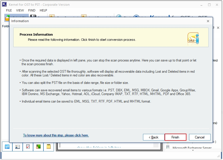 Filter mailbox data and convert selectively