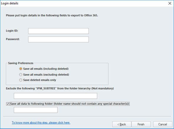 Save OST data directly in Office 365