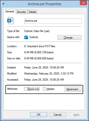 uncheck read only