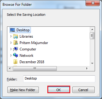 Select Saving Path