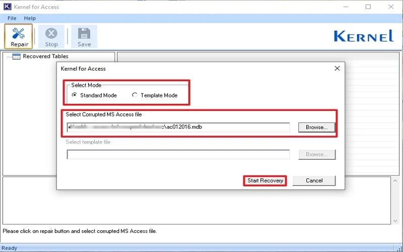 Preview of recovered files in Kernel for Access