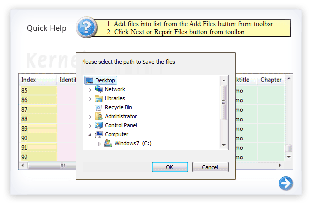 Save restored DBF data