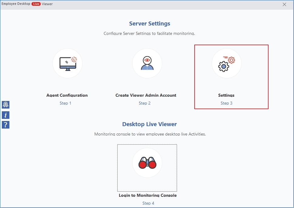 click on settings tab
