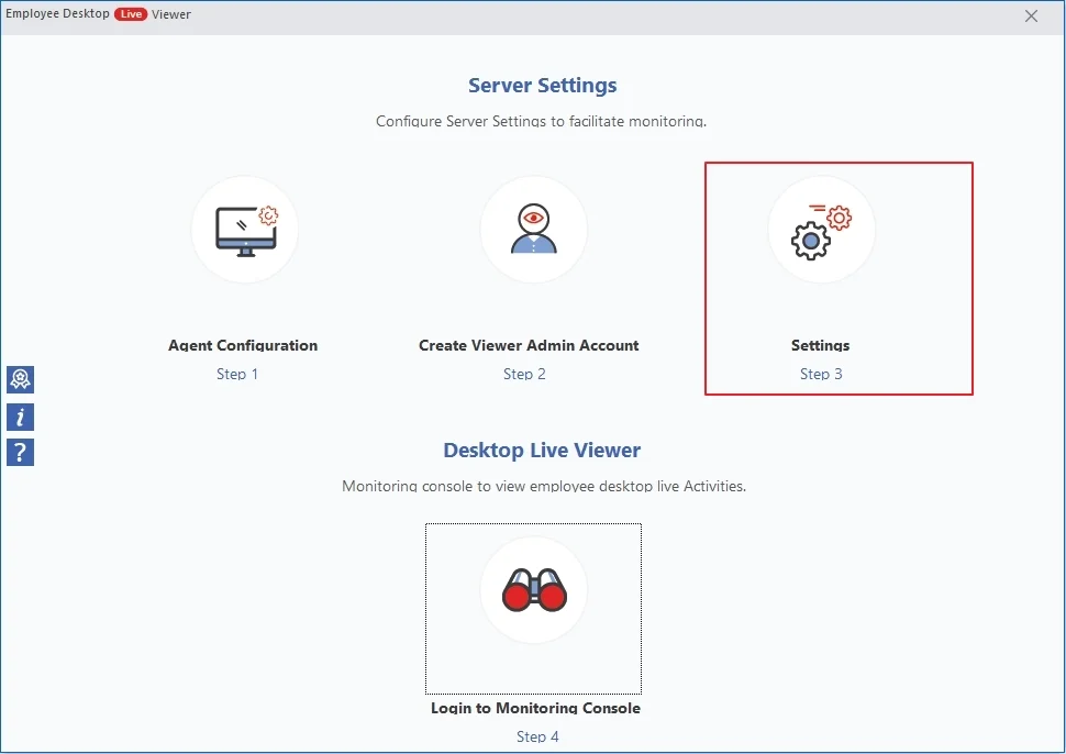 click on settings tab