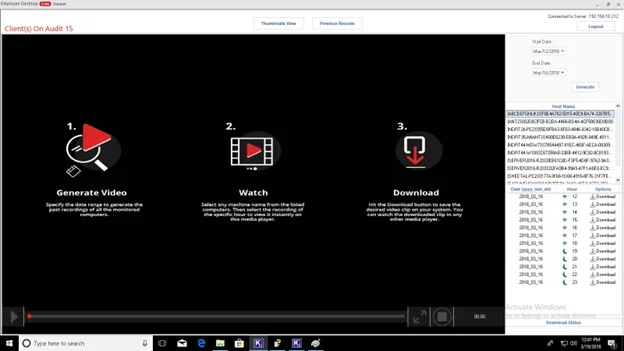 download the recorded video