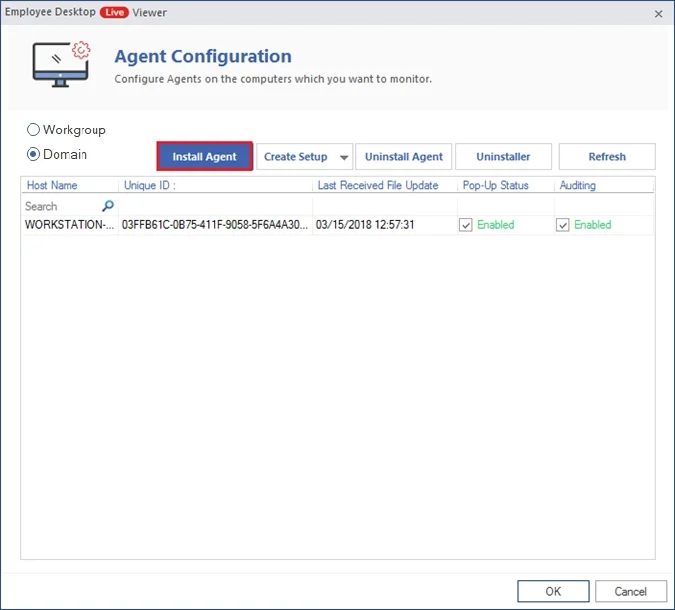 install agent (Remotely) on computers