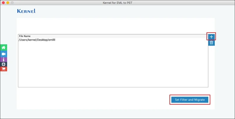 Set Filter and Migrate