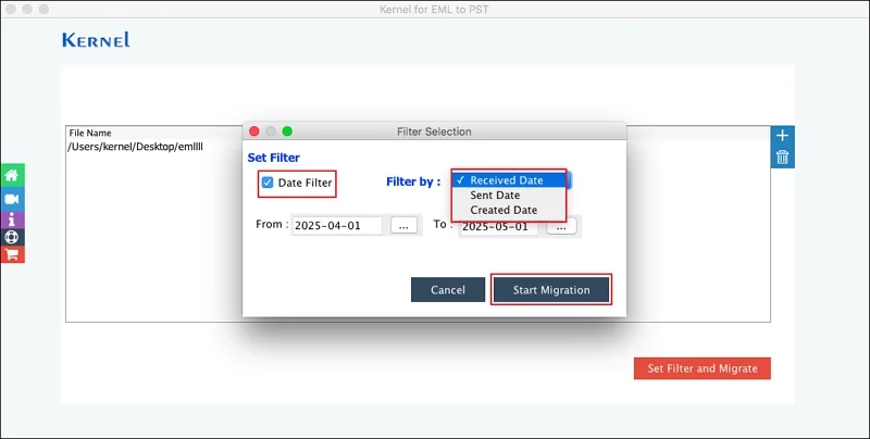 Start Migration