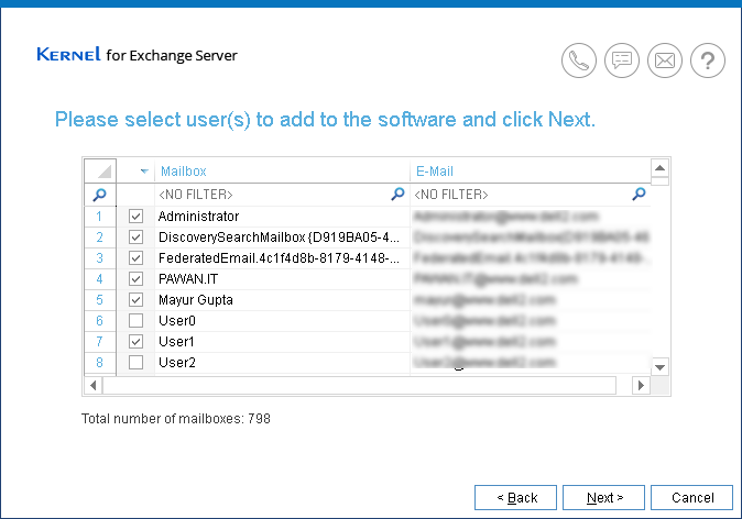 Remote login is successful. All the mailboxes are displayed. Checkbox the desired mailboxes to add as source.