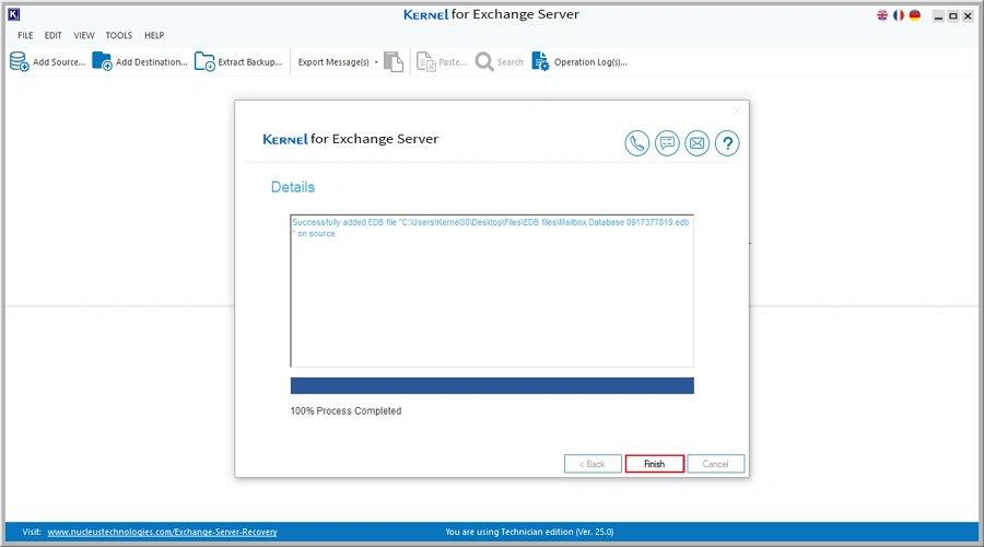 edb loaded successfully