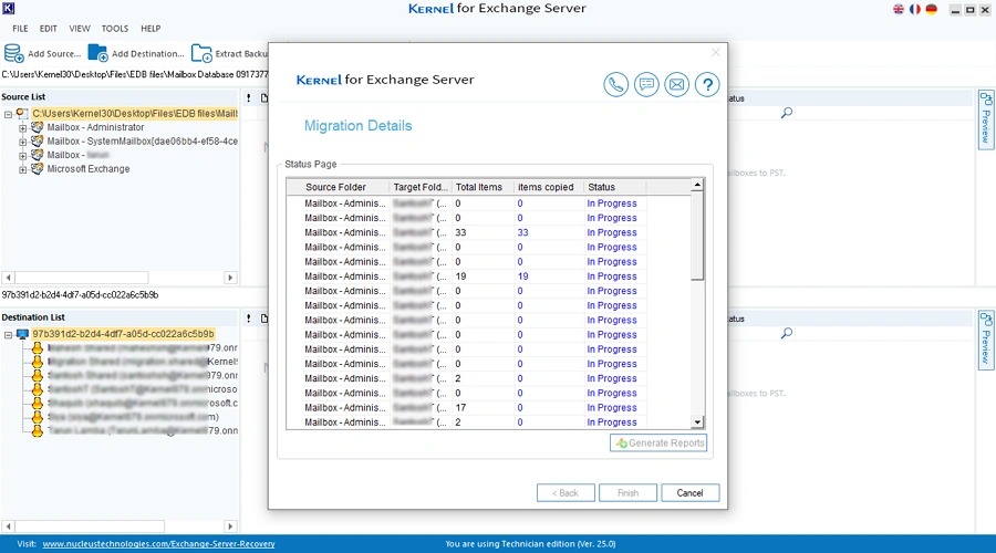 edb to office 365 migration starts