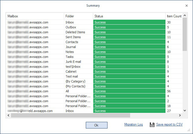 Save a CSV report