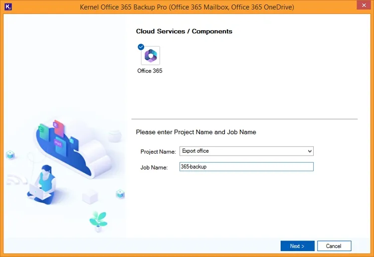 Enter Project Name followed by a new Job Name
