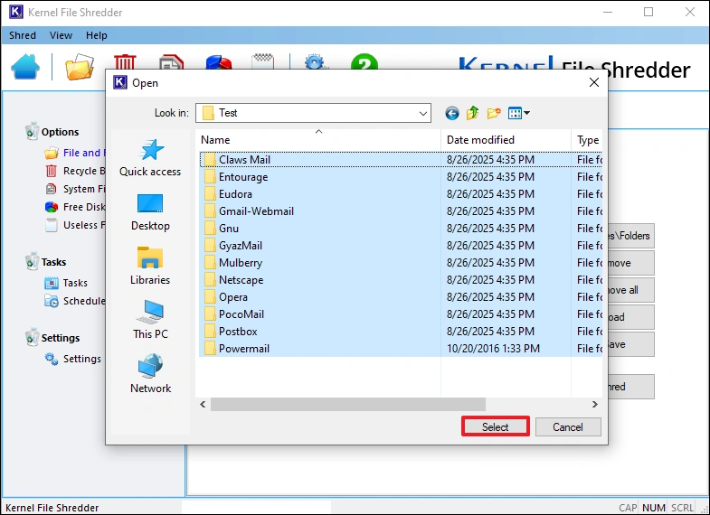 Now retrieving mailboxes of the G Suite account